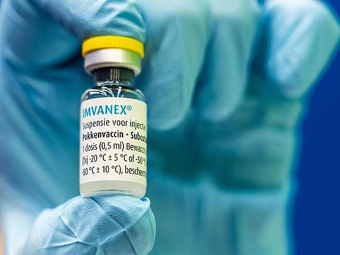 A dose of Imvanex vaccine used to protect against Monkeypox virus.