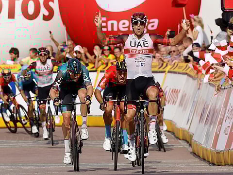 UAE Team Emirates rider Pascal Ackermann won Stage 4 of the Tour de Pologne.
