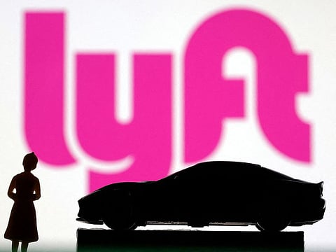 The Lyft logo.