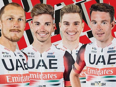 Staying put... UAE Team Emirates has extended the contracts of several of its riders. 