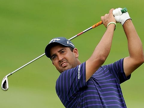 Shiv Kapur in action on the course.