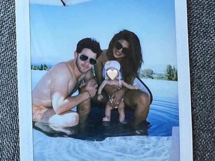 Priyanka Chopra Jonas with her family