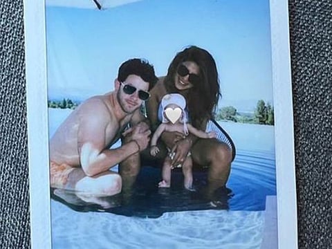 Priyanka Chopra Jonas with her family