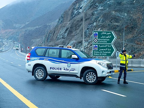 Sharjah Police had closed roads leading to the affected areas to ensure the safety of individuals