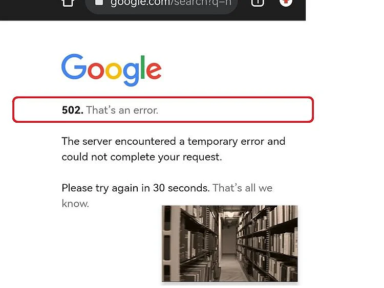 Google down
