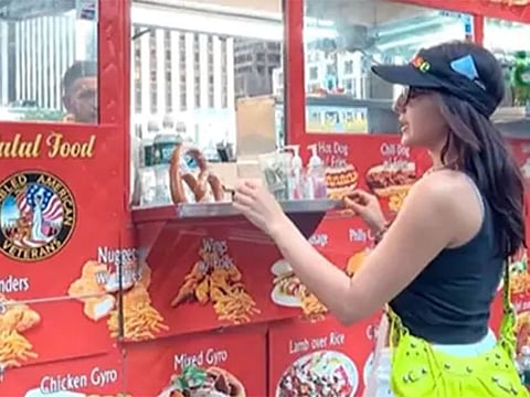  “My favourite things in my favourite city,” accompanied by a string of emoticons," Sara wrote on Instagram  