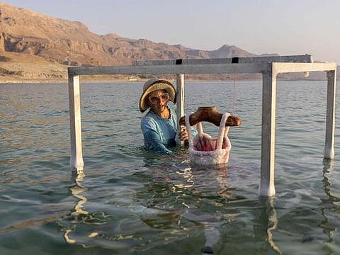 Look: Israeli artist’s Dead Sea sculptures