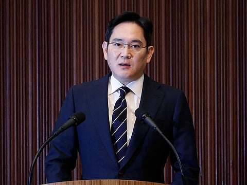 In this file photo taken on May 06, 2020, Vice-Chairman of Samsung Electronics Lee Jae-yong speaks during a news conference in Seoul.
