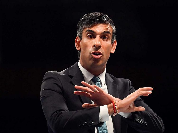 Britain’s Conservative Party leadership candidate Rishi Sunak 