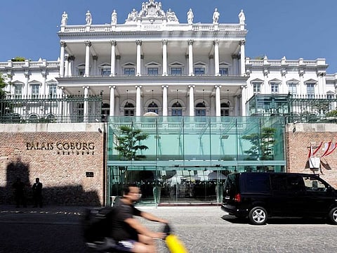 A general view shows Palais Coburg where closed-door nuclear talks with Iran take place in Vienna, Austria, August 4, 2022.