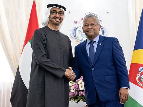 Bilateral talks: UAE President meets President of Seychelles
