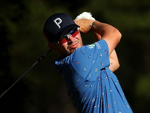 Round two leader Ewen Ferguson at the DP World Tour event supported by Aviv Clinics in Northern Ireland this week.