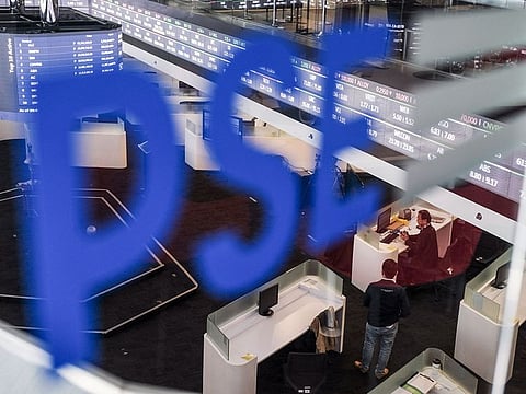 A view of the Philippine Stock Exchange trading floor.