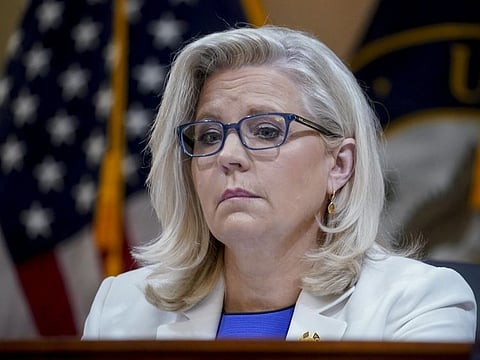 Liz Cheney at a hearing of the Select Committee to Investigate the January 6 attack on the US Capitol in Washington, D.C., on  July 21, 2022. 