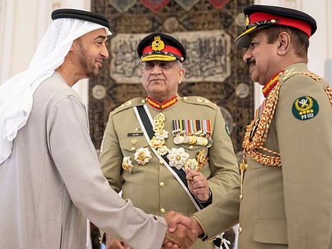 Watch: UAE President confers Order of Union to Pakistan Army Chief of Staff