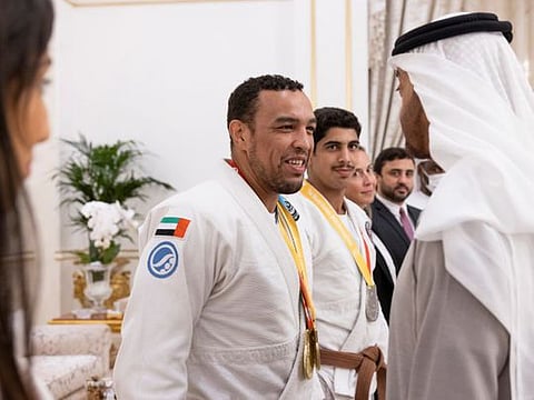UAE President meets Emirati jiu-jitsu champions in World Games 2022