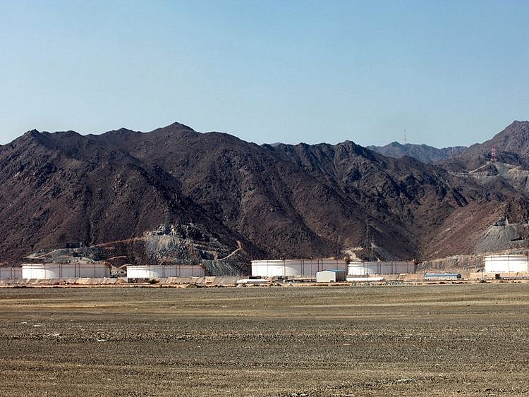 Stock - Fujairah oil port