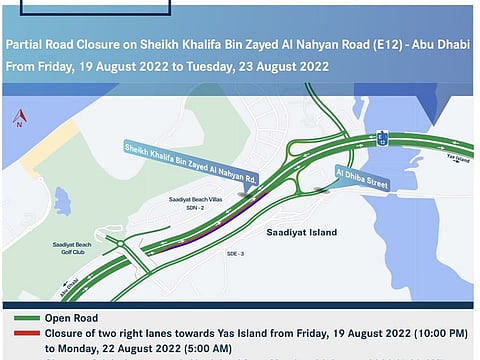 The Department of Municipalities and Transport’s Integrated Transport Centre advises motorists to take alternate routes as some roads will be partially closed for improvement work.