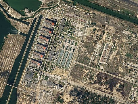 View of the Zaporizhzhia nuclear power plant, in Zaporizhzhia, Ukraine August 13, 2022.   