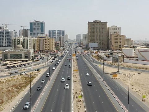 Al Nuaimiya Intersection Development Project includes the construction of a bridge on Al Ittihad Street. The project will last for a year and four months.