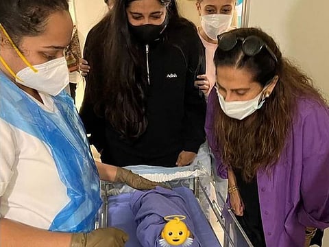 Rhea Kapoor shares the first glimpse of her nephew
