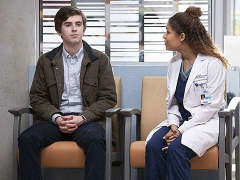 Freddie Highmore and Antonia Thomas in 'The Good Doctor'.