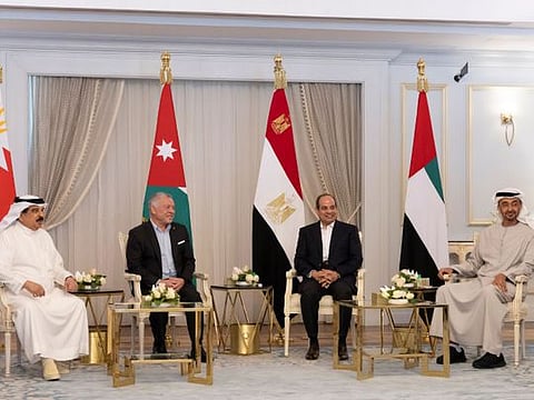 UAE President meets with Arab leaders in Egypt