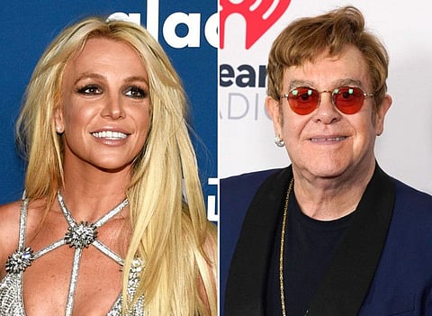 Britney Spears and Elton John.