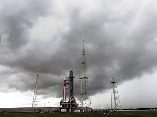 Nasa moon rocket on track for launch despite lightning hits