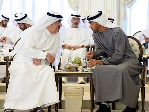 UAE President discusses key issues with Umm Al Quwain Ruler, Crown Prince