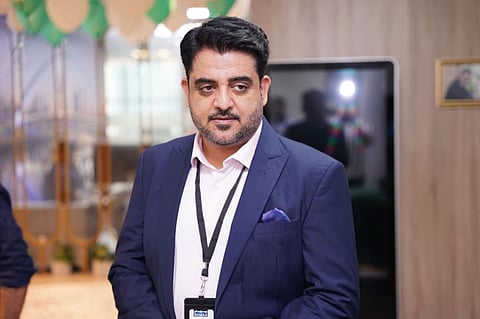 Mohammad Raziq, executive director of international operations of Samaa TV in Dubai, at the launching of the channel's UK telecast.