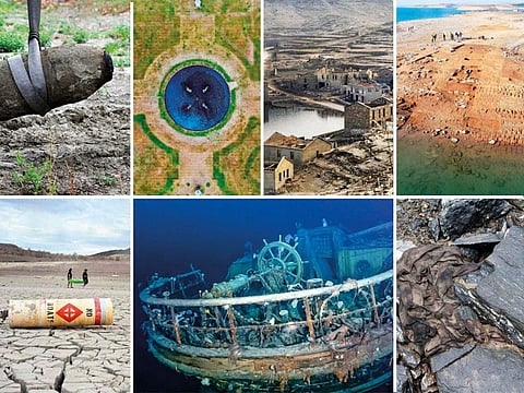  Heatwaves this year caused wildfires, drought and glacial melting, but it also revealed some weird things about our past — shipwrecks, ghost villages, ornamental gardens and ancient cities. Here’s a look at some of those discoveries …