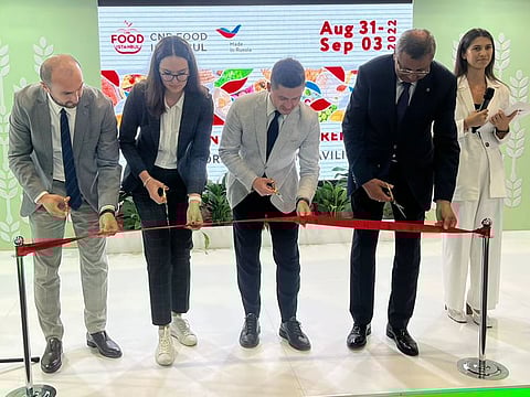 The opening of the Russian exposition was attended by Andrey Buravov - Consul General of Russia in Istanbul; Artur Leontiev - Head of the Istanbul branch of the Trade Mission; and Elena Chepilchenko - representative of the Ministry of Agriculture of Russia in Turkey.