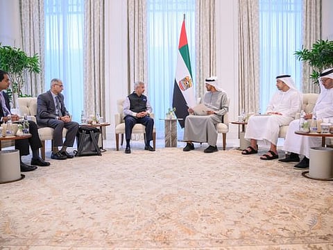 UAE President receives India’s Minister of External Affairs
