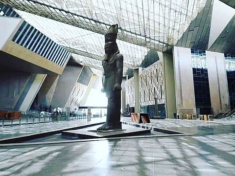 The new Grand Egyptian Museum will open on the Giza Plateau near the pyramids in Cairo this November