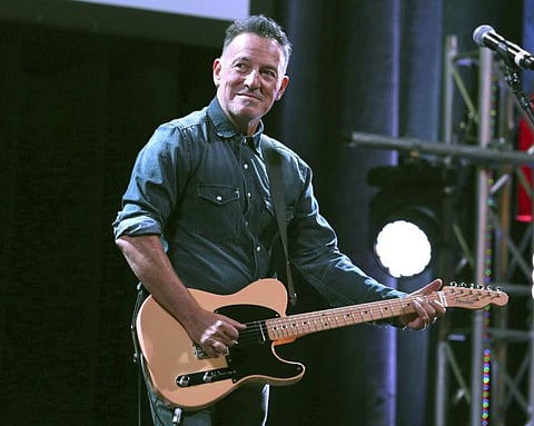 Bruce Springsteen performs at Stand Up For Heroes in New York on November 1, 2016.