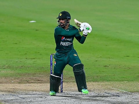 Pakistan all-rounder Shadab Khan anchored the chase against Afghanistan in Super 4 clash at Sharjah Cricket Stadium on Wednesday.