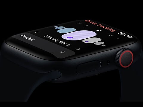  A file photo of Apple Watch Series 8 watch