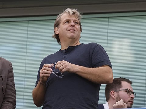 In control... Chelsea owner and chairman Todd Boehly in the stands at Stamford Bridge. The American businessman has made sweeping changes since taking over the club.