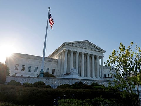The US Supreme Court building, still closed to the public during the COVID-19 outbreak in Washington.