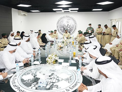 Officials during the meeting