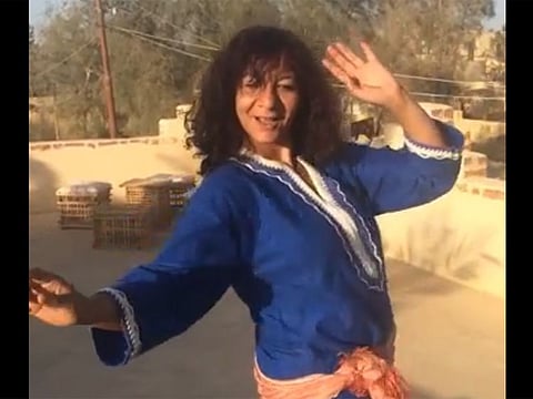 A still from the video.