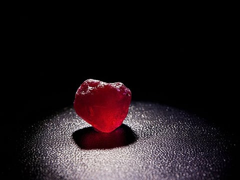 Fura Gems will showcase the mined 101-carat ruby at the DMCC's Diamond Exchange for next few weeks. 