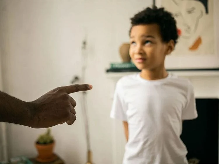 Parent scolding a child (picture for illustrative purposes)