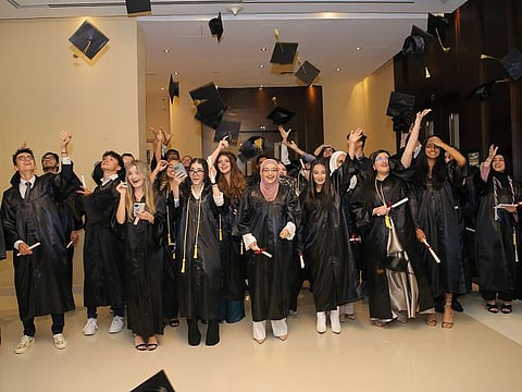 At iCademy, the blended option means students can choose between 2-, 3- and 5- day a week attendance.  