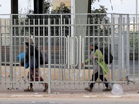 A picture shows the Jalame checkpoint near the Palestinian city of Jenin in the West Bank on September 14, 2022. An Israeli soldier and two Palestinians were killed in overnight clashes near the checkpoint in the West Bank, the army and the Palestinian health ministry said. 