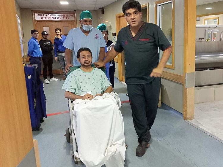 Haleem Adil Sheikh after his surgery.