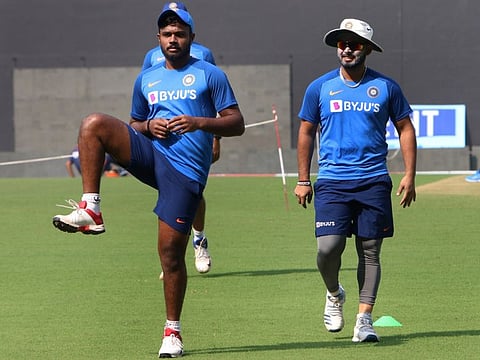Sanju Samson (left) will be leading the India A side against New Zealand in the three match One Day Internationals in Chennai.