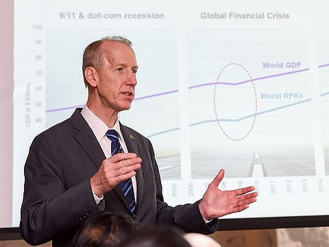 Randy Heisey, Boeing's Managing Director of Commercial Marketing for the Middle East and Africa, and Russia and Central Asia Regions.