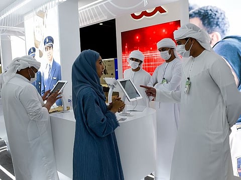 The UAE Central Bank has set a target of 5,000 UAE Nationals being added to the financial services sector in next 5 years. [PICTURED: The ‘Ru’ ya, Careers UAE Redefined’ job fair for Emiratis which started on Tuesday in Dubai, offering placements from over 100 exhibitors.]